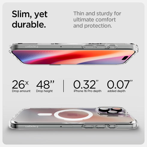 כיסוי לסדרת iPhone 16 מבית Spigen Ultra Hybrid T (MagFit + שליטה במצלמה)